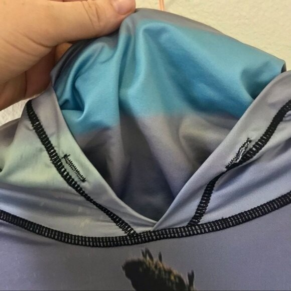 Oceancognito Men's Breech Whale Graphic Surf Dive Hoodie‎ Beach Outdoor. Size S - Picture 5 of 11